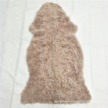 China factory wholesale single double quarto sixto size sheared sheepskin rug 1p 1.5p 2p 4p 6p sheepskin rug curly